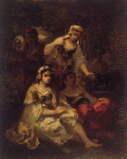 unknow artist Four Spanish Maidens china oil painting image
